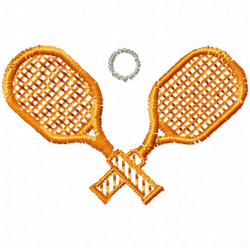 Racket Embroidery Design 11